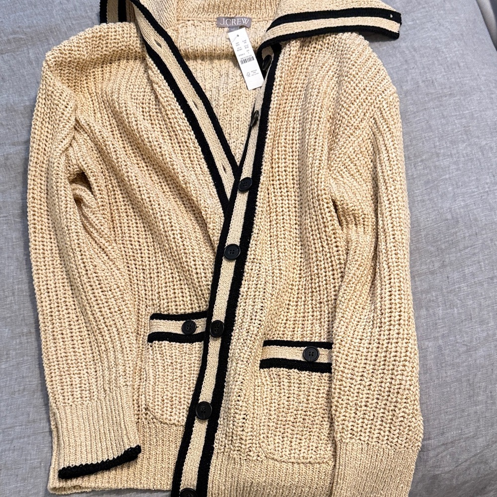 J. Crew Textured Cotton Sailor Sweater- new with tags!